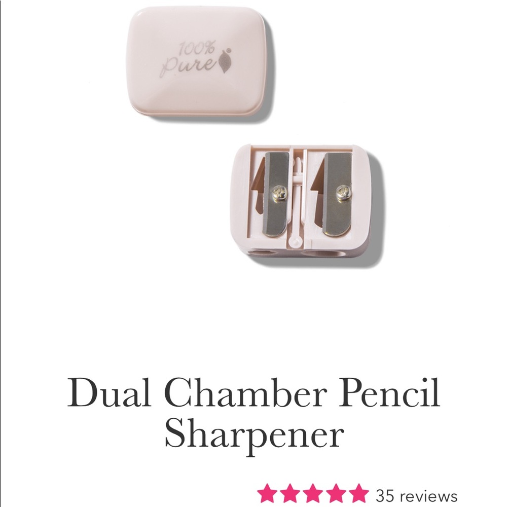 100% PURE - Dual Chamber Pencil Sharpener